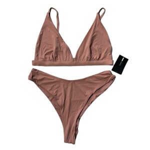 NWT FashionNova Keep You Relevant Bikini Set Rose